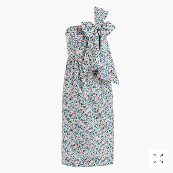 J. Crew Dresses & Skirts - One Shoulder Liberty Claire-Aude Floral Tie Dress